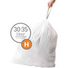 2x Simplehuman Sacs poubelle Code H - 30-35 litres (60 pièces)