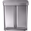 Simplehuman Rectangular Liner Pocket 24 + 34 Liter Rvs