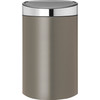 Brabantia Touch Bin 40 Liter Platinum / Matt Steel deksel