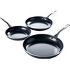 GreenPan Brussels Set de Poêles à Frire Céramique 20 cm + 24 cm + 28 cm