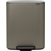 Brabantia Bo Pedal Bin 60L Platinum