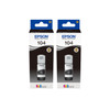 Epson 104 Bouteilles d'Encre Noir Lot de 2