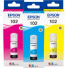 Epson 102 Bouteilles d'Encre 3 Couleurs Pack Combiné