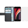 Azuri Wallet Apple iPhone SE 2 / 8 / 7 Book Case Zwart + Case Friendly Screenprotector