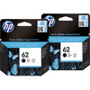 HP 62 Cartridges Zwart Duo Pack