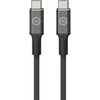 BlueBuilt USB-C vers USB-C Câble 3 m Nylon Noir