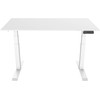 Euroseats Bureau Assis-Debout Électrique 120 x 80 Blanc/Blanc