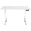 Euroseats Bureau Assis-Debout Électrique 160 x 80 Blanc/Blanc