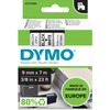 Dymo Authentique D1 Étiquettes Noir-Blanc (9 mm x 7 m)