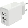 XtremeMac Chargeur avec 2 Ports USB-A 12 W Blanc