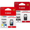 Canon PG-560XL + CL-561XL Cartridge Combo Pack