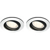 Philips Hue Milliskin inbouwspot White Ambiance rond Aluminium 2-pack