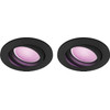 Philips Hue Centura inbouwspot White & Color rond Zwart 2-pack