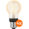 Philips Hue Filamentlamp White Ambiance Standaard E27 4-pack