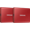 Samsung T7 Portable SSD 2 To Rouge - Lot de 2