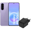 Samsung Galaxy A57 128GB Purple 5G + BlueBuilt Charger with USB-C Port 45W Black
