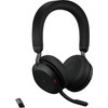 Jabra Evolve2 MS TEAMS 75 Casque de Bureau Sans Fil USB-A Noir