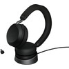 Jabra Evolve2 75 Casque de bureau Sans Fil USB-C Noir avec Support de Charge