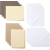 Cricut Cut-Away Cards Neutrals A2 (10,8 cm x 14 cm) Lot de 8