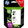 HP 62 Cartridges Combo Pack