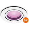 Philips Hue Centura inbouwspot White and Color rond Wit 6-pack