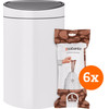 Brabantia Touch Bin 40L White + Trash Bags (120 units)