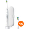 Philips Sonicare ProtectiveClean 6100 HX6877/28 + Optimal White brossettes (4 pièces)