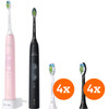 Philips Sonicare ProtectiveClean 4500 HX6830/35 + brossettes Optimal White (8 pièces)