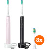 Philips Sonicare 3100 Series HX3675/15 + Brossettes InterCare (8 pièces)