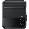 Samsung Galaxy Z Flip 4 Back Cover Leather Black