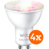 WiZ Smart Spot Light 4-pack - Colored and White Light - GU10