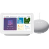 Google Nest Hub 2 Chalk + Google Nest Mini