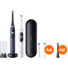 Oral-B iO 7 Black and White Duo Pack + Brush Attachments (8 units)