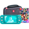 Nintendo Switch Lite Turquoise + Mario Kart 8 Deluxe + Bigben Beschermtas