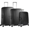 Samsonite S'Cure Valise à 4 Roulettes 75+ 69+55 cm Black Set de Valises