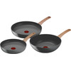 Tefal Renew Set de Poêles à Frire Céramique 24 cm + 28 cm + Wok 28 cm