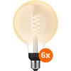 Philips Hue Ampoule à Filament White Globe XL E27 - 2023 - Lot de 6