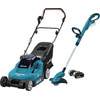 Makita DLM382CM2 + Makita DUR181Z incl. 4,0 Ah accu (2x)