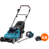 Makita DLM382CM2 + Makita DUH523Z incl. 4,0 Ah accu (2x) + 5,0 Ah accu (2x)