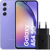 Samsung Galaxy A54 128GB Purple 5G + Samsung Fast Charger Black