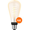 Philips Hue Filament White Ambiance Edison XL 4-pack