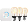 Philips Hue Filament White Ambiance Standard Lot de 3 + Bridge