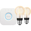 Philips Hue Filament White Ambiance Standard 2-pack + Bridge