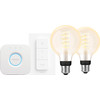 Philips Hue Filament White Ambiance Globe 2-pack Starter Pack