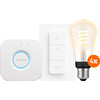 Philips Hue Filament White Ambiance Edison 4-pack Starter Pack