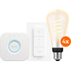 Philips Hue Filament White Ambiance Edison XL 4-pack Starter Pack