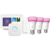 Philips Hue White and Color Starter Pack E27 3-pack + dimmer + Bridge + Google Nest Hub 2