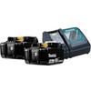 Makita BL1850B LXT 18 V 5,0 Ah Batterie (2x) + Chargeur de Batterie 14,4/18 V DC18RC