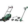 Bosch CityMower 18V-32 + Bosch Easygrasscut 18 incl. 4 Ah accu's (2x)