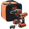 BLACK+DECKER BCK21S2S-QW Set combiné